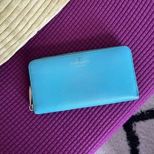 Bright blue Kate spade wallet